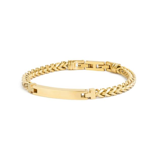 5mm Fuchsschwanz-Armband aus Edelstahl mit vergoldeter Oberfläche - Opus Gold